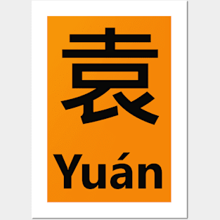 Chinese Surname Yuán Posters and Art